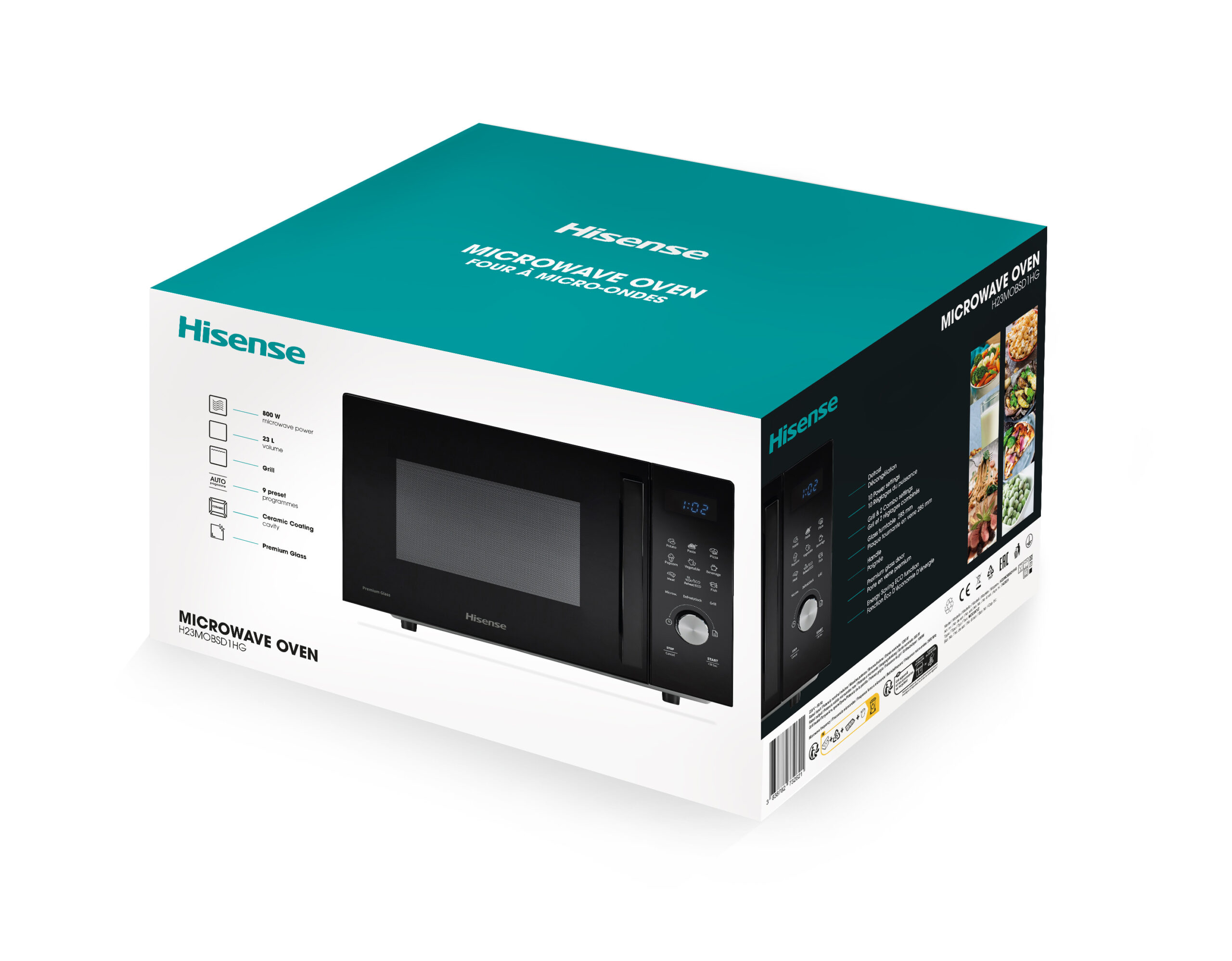 Hisense - Micro-ondas com grill H23MOBSD1HG