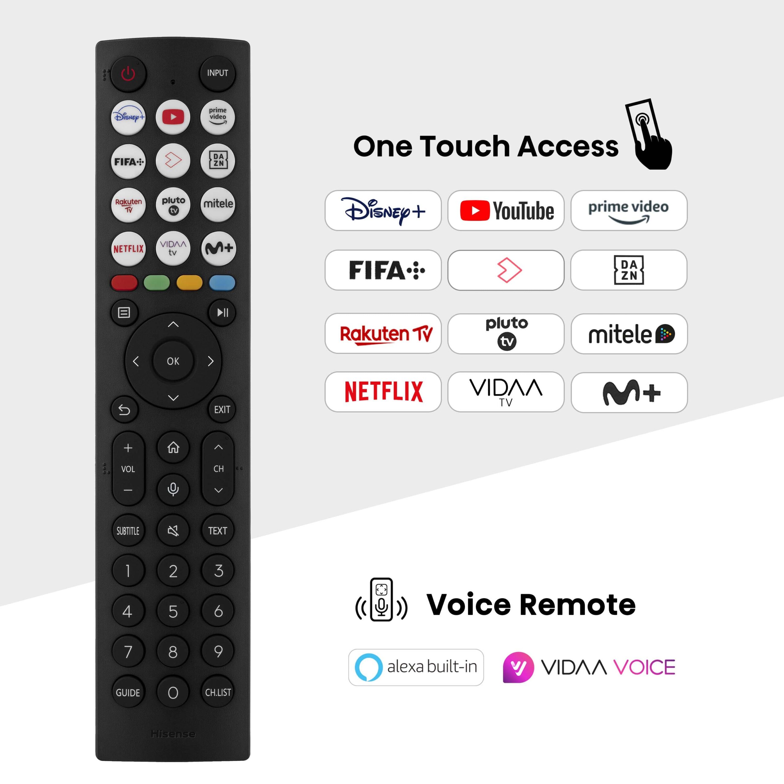 Hisense - QLED TV 43A7NQ Smart TV, Quantum Dot Colour, Dolby Vision & Atmos, Alexa Built in & VIDAA Voice