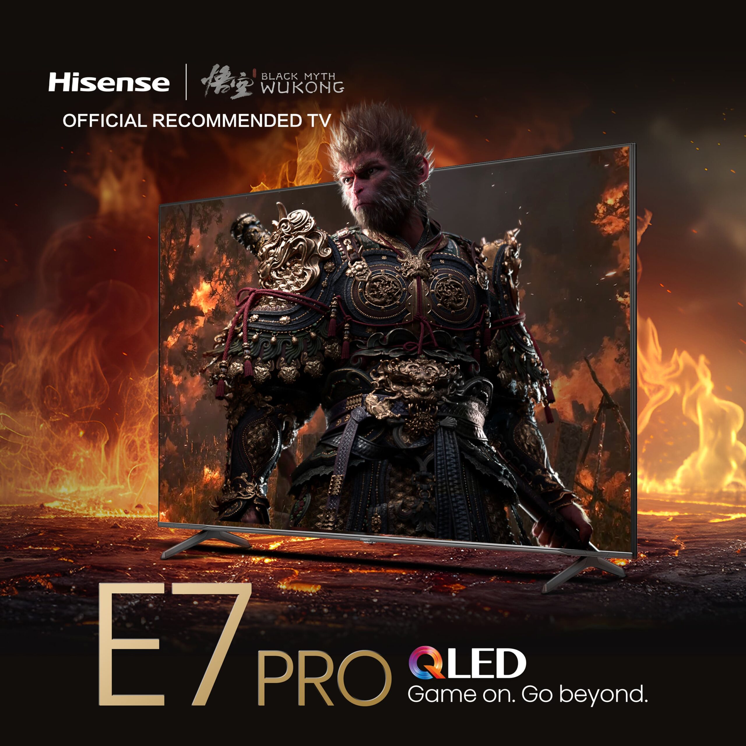 Hisense - QLED 85E7NQ Pro, Gaming TV, Modo Jogo de 144Hz, FALD, AMD Freesync Premium Pro