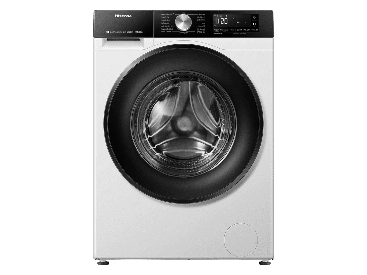 WD3S1043BW3 - Máquina de Lavar e Secar Roupa Serie 3S, 10,5/6 Kg, Classe D/A -20%