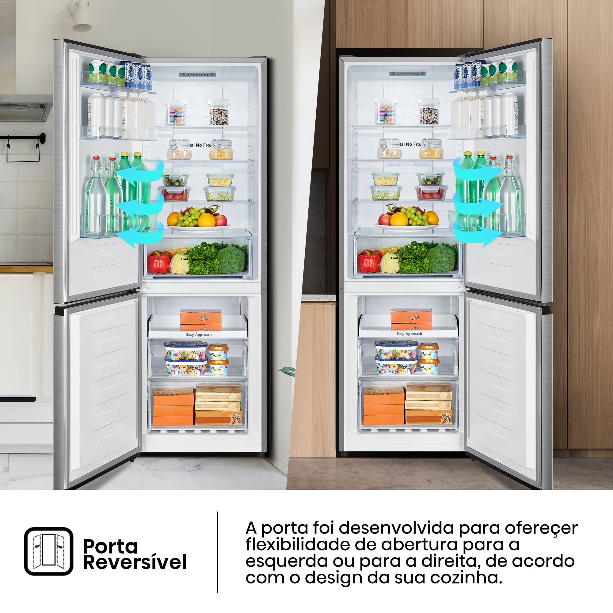 Hisense - RB372N4ACE – Combinado 2 Portas, Classe E, 292L