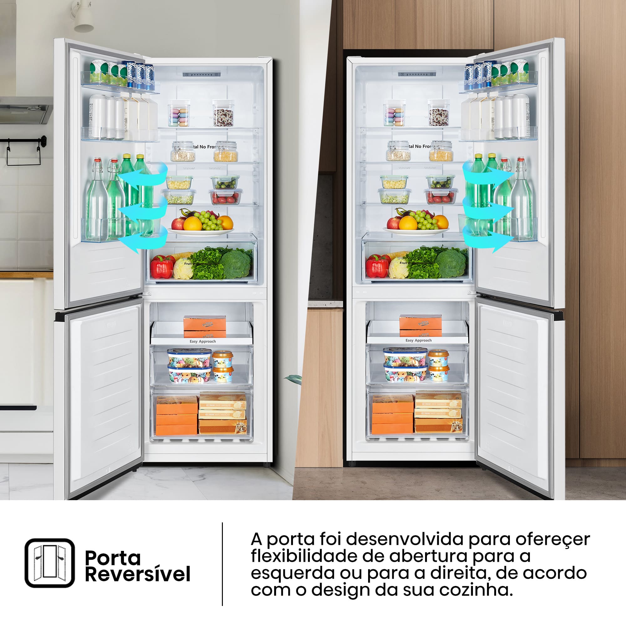 Hisense - RB372N4AWE – Combinado 2 Portas, Classe E, 292L