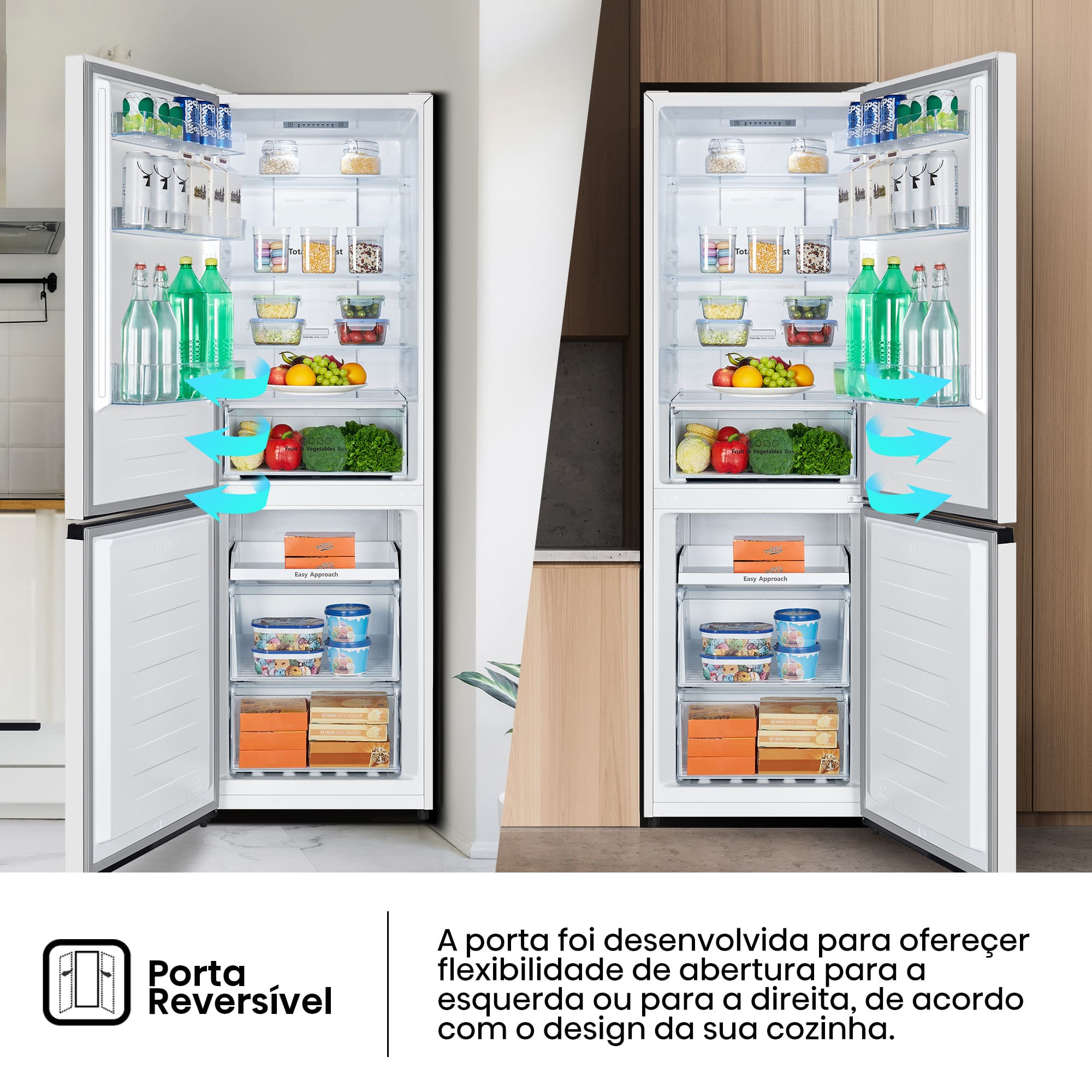 Hisense - RB390N4AWE – Combinado 2 Portas, Classe E, 304L