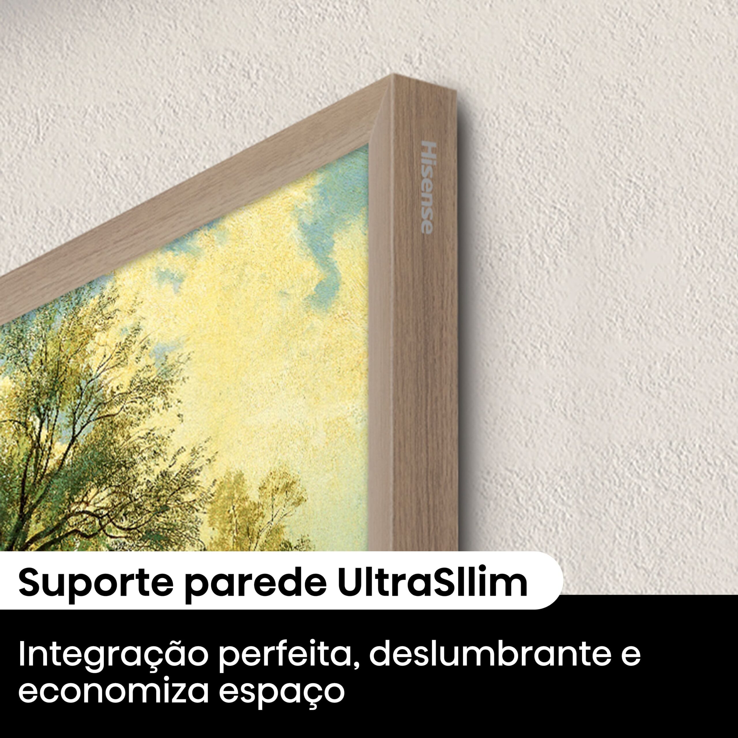 Hisense - Canvas TV 55S7NQ, Modo Arte, Ecrã Hi-Mate, Design Ultraslim, 4K Quantum Dot Colour, 144HZ, Lifestyle