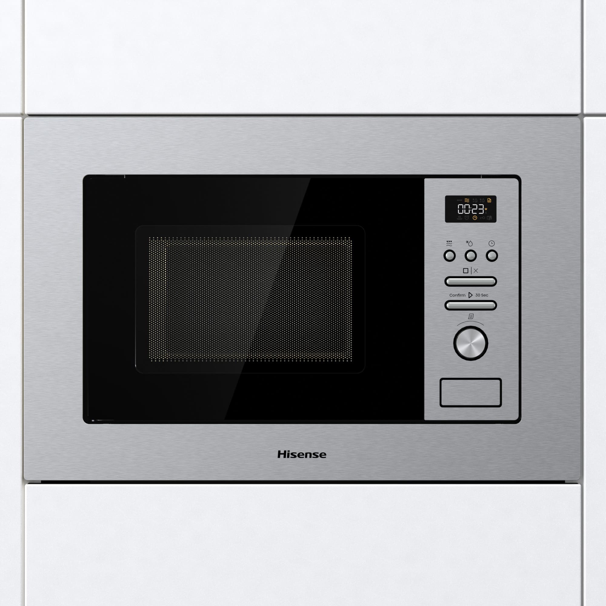 Hisense - BIM320G41X – Micro-ondas de Encastre com Grill, 20L