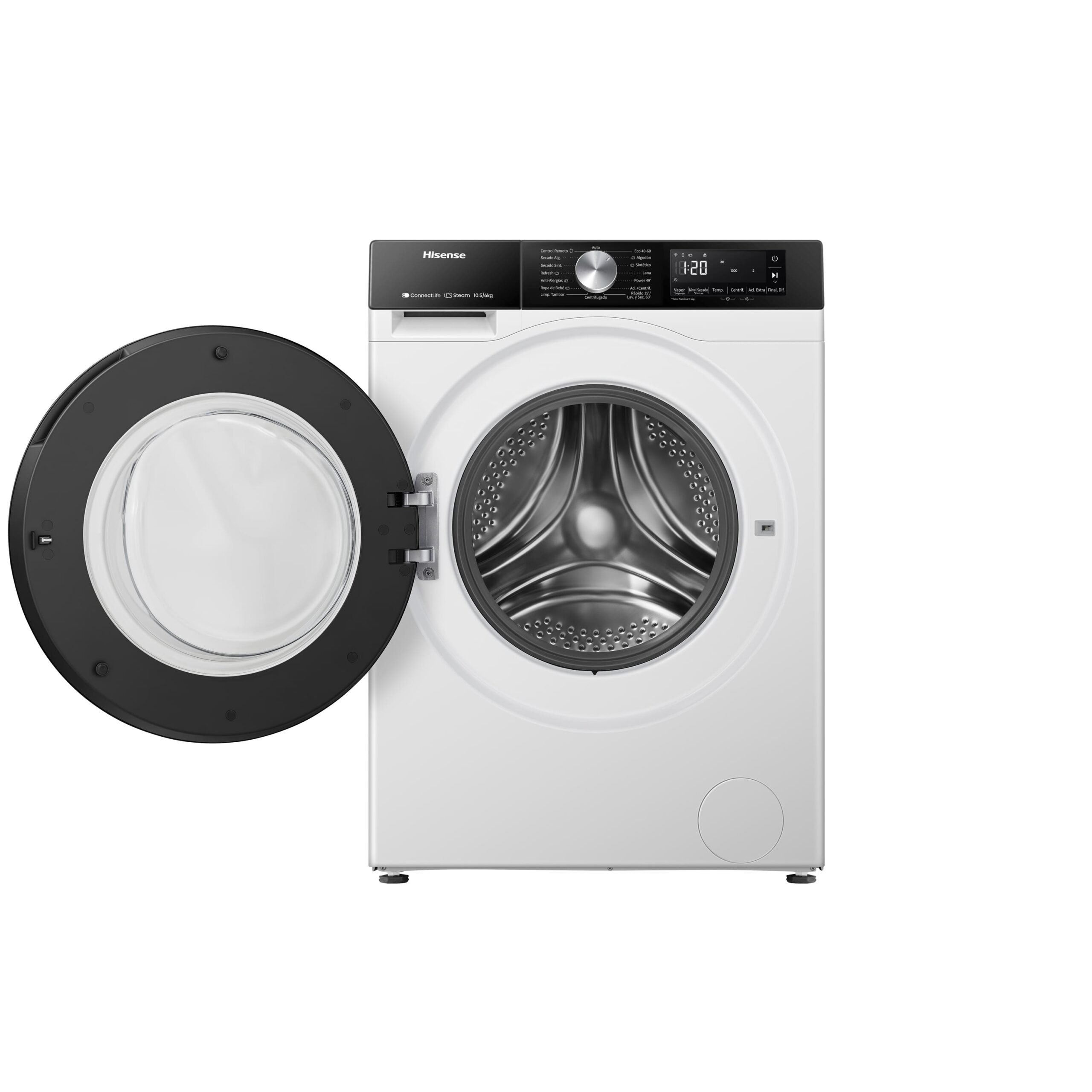 Hisense - WD3S1043BW3 – Máquina de Lavar e Secar Roupa Serie 3S, 10,5/6 Kg, Classe D/A -30%