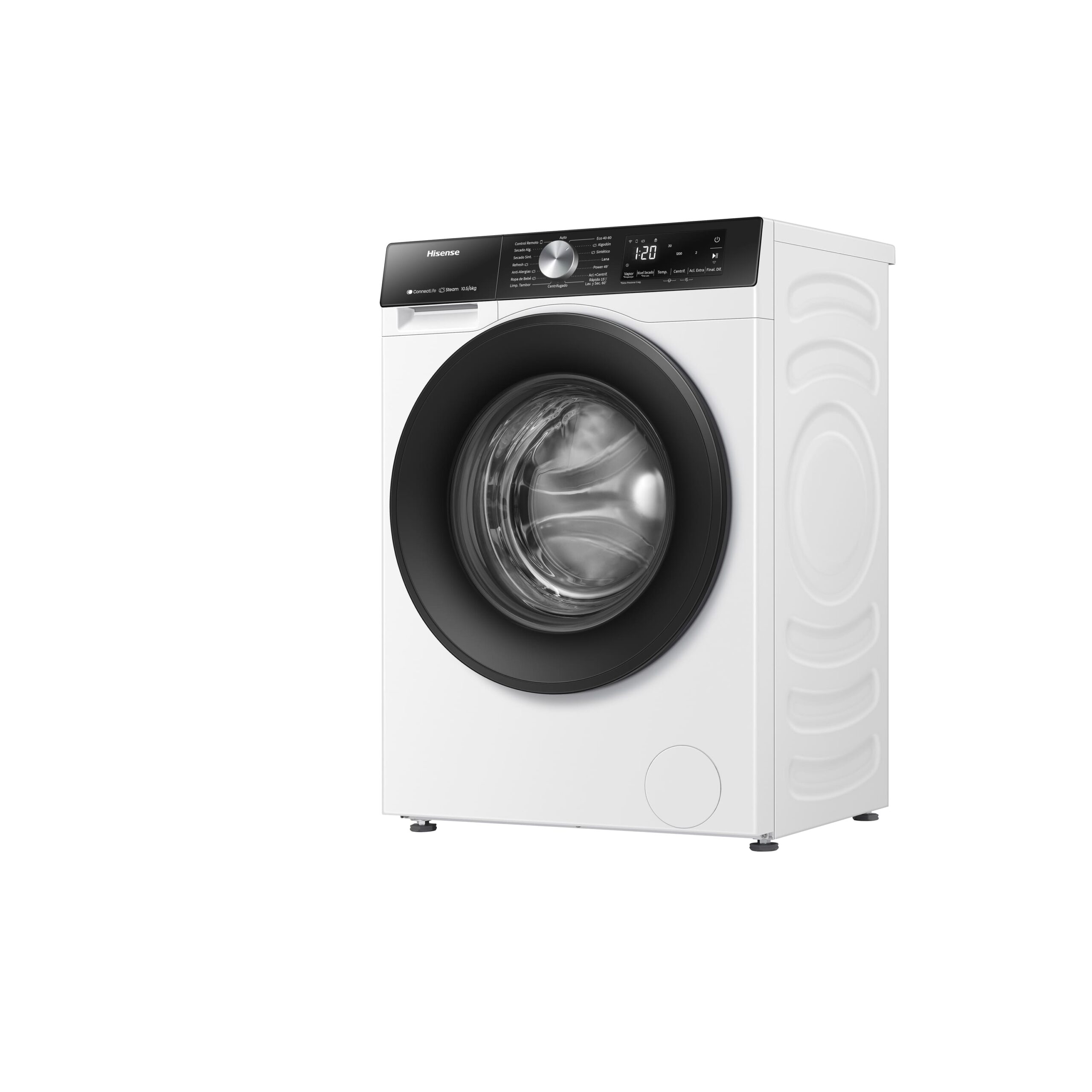 Hisense - WD3S1043BW3 – Máquina de Lavar e Secar Roupa Serie 3S, 10,5/6 Kg, Classe D/A -30%