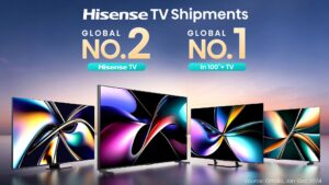 HISENSE LIDERA O MERCADO MUNDIAL DE ECRÃS DE GRANDES POLEGADAS E LASER TV